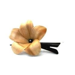Flor fibra de Pandanus y Perla
