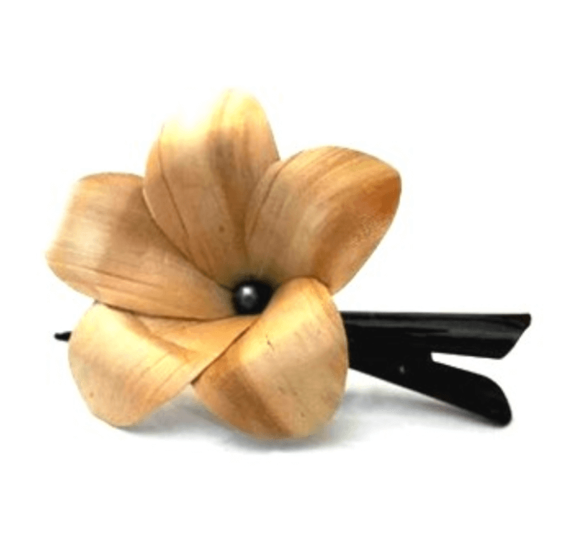 Flor fibra de Pandanus y Perla - Imagen 3