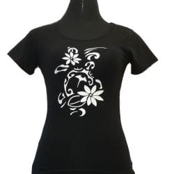 Polera Estampada Tortuga Flor Tiare