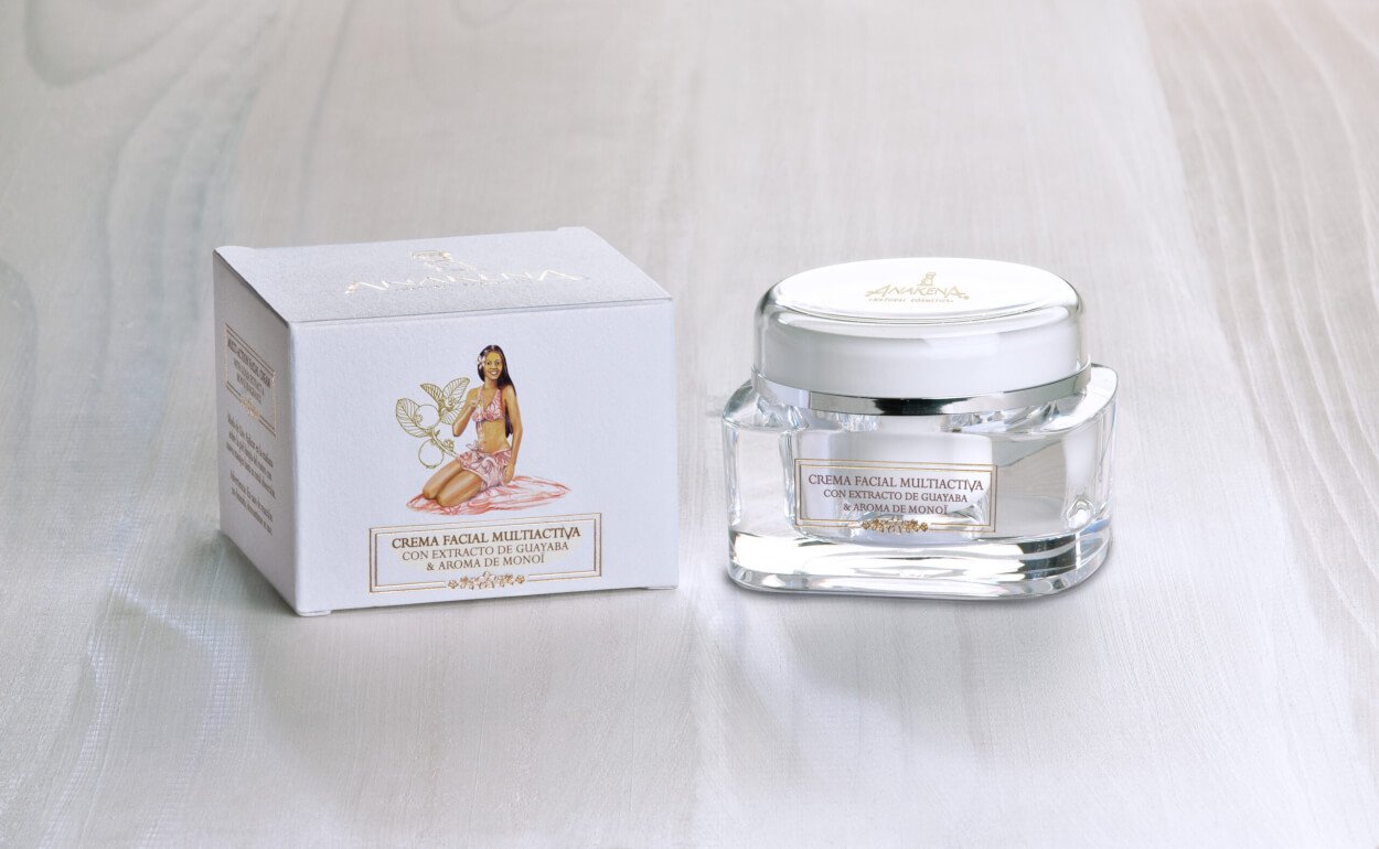 Anakena Crema Facial Con Extractos De Guayaba, aroma floral de monoi tiare, Nutritiva, humectante, anti age - Imagen 3