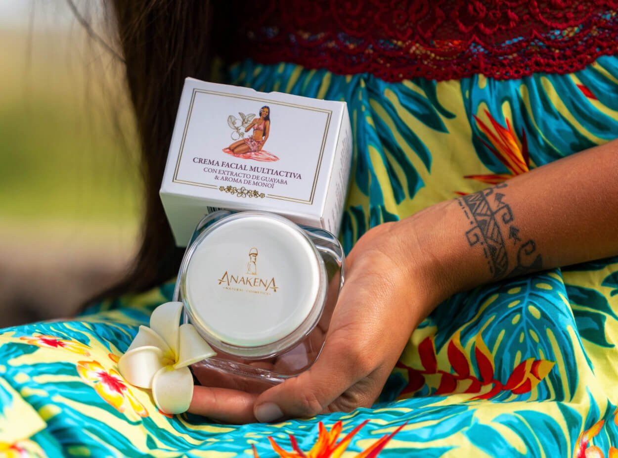 Anakena Crema Facial Con Extractos De Guayaba, aroma floral de monoi tiare, Nutritiva, humectante, anti age - Imagen 5