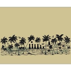 Pareo Anakena Beige / Negro 1,75x1,15mts