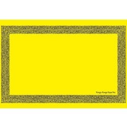 Pareo Borde Rongo Rongo amarillo / negro 1,75X1,15MTS