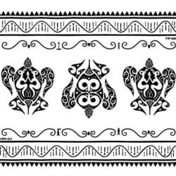 Pareo Napohe Grande Tortuga Blanco / Negro 1,75X1,15MTS