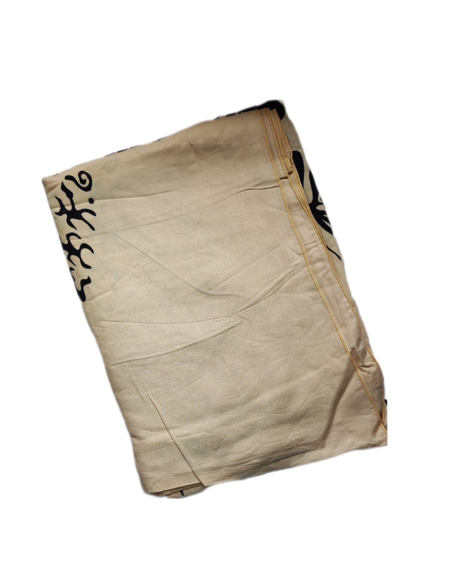 Pareo Hibisco Y Rongo Rongo beige/negro 1,75X1,15MTS - Imagen 4