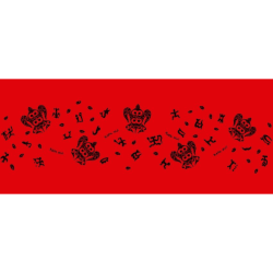 Pareo Corto Napohe Color Rojo Tortuga Rongo Rongo