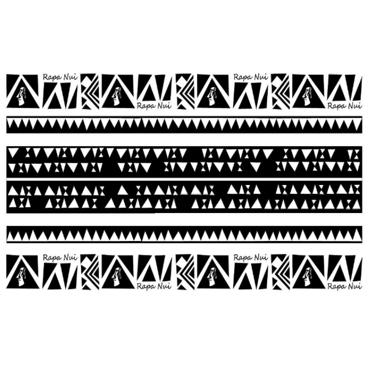 Pareo Diseño Tatuaje Blanco / negro 1,75X1,15MTS - Imagen 2